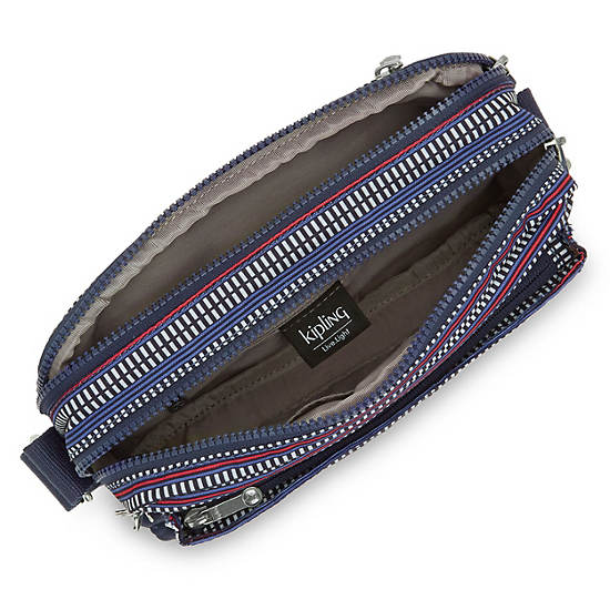 Torba Crossbody Kipling Abanu Medium Printed Niebieskie | PL 2193GS